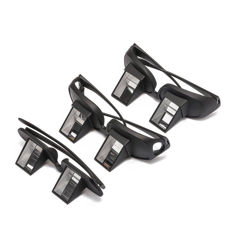 90-Degree Lazy Glasses Eyeglasses Lazy Reading Glasses Prismatic Horizontal Glasses Lying Down Bed Reading TV Watching Eyeglasses HD Readers Glasses