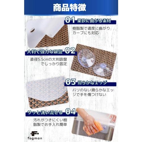 fogman Splash Protection Sheet Panel for Sink and Kitchen Sink, Guard Plate, Set of 4