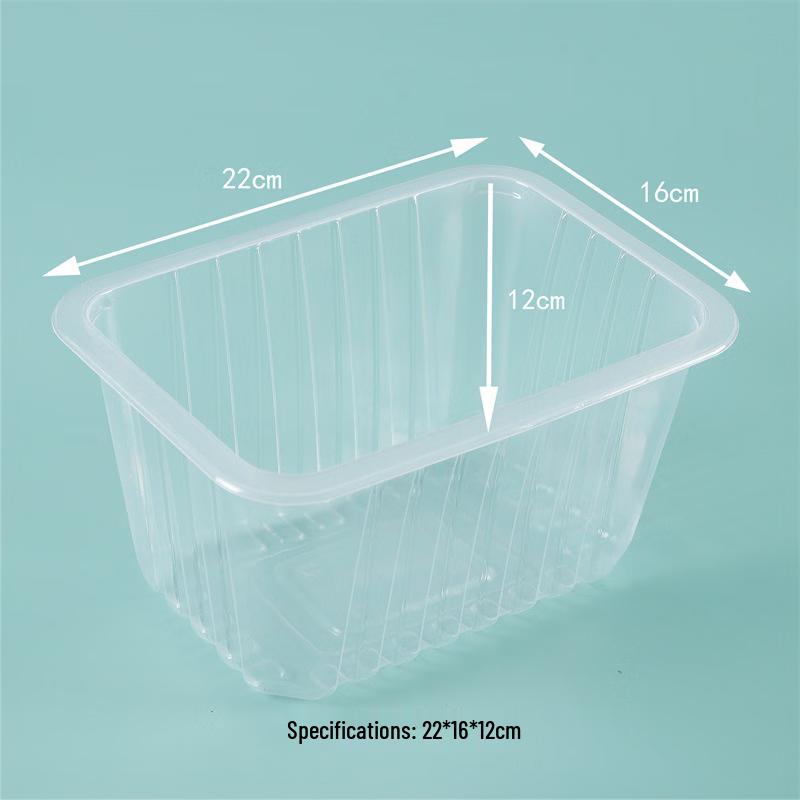 Erheshen Disposable Rectangular Plastic Food Fresh-Keeping Boxes