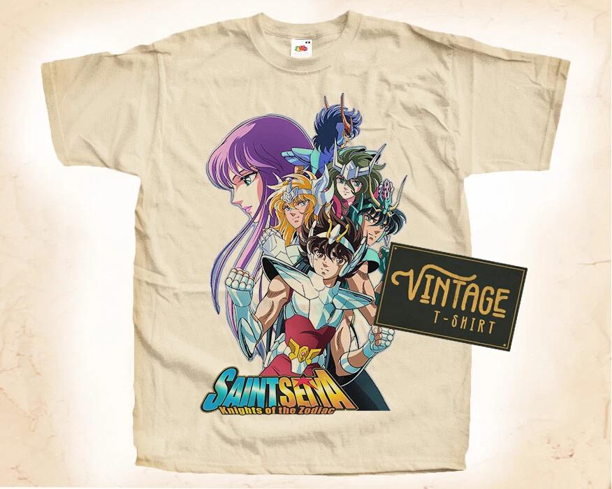

Saint Seiya V1 T SHIRT Tee Movie Poster Vintage Natural sizes S to 5XL XL