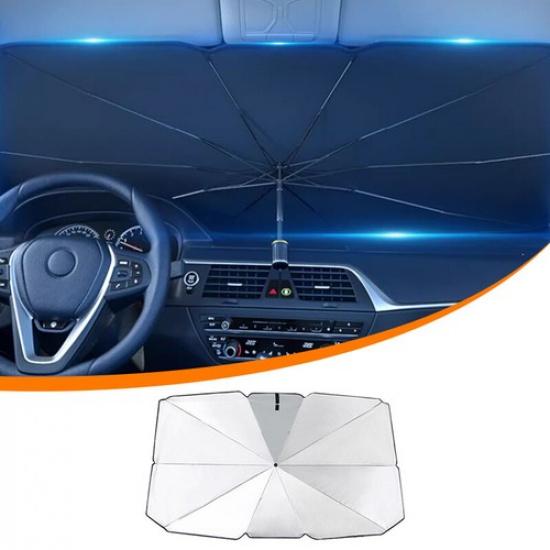Windshield Sun Shade Umbrella For Car - Protect Car From Sun Rays & Heat
