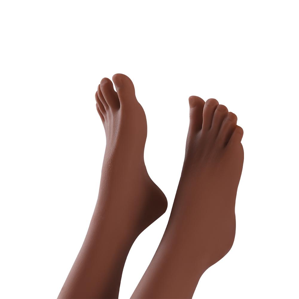 49cm Pánská Mini Sexuální Panenka Polovina Těla Dlouhé Nohy Pocit Skutečné Kůže Nahá Opálená Masturbační Kalíšek Erotická Sexuální Hračka pro Dospělé