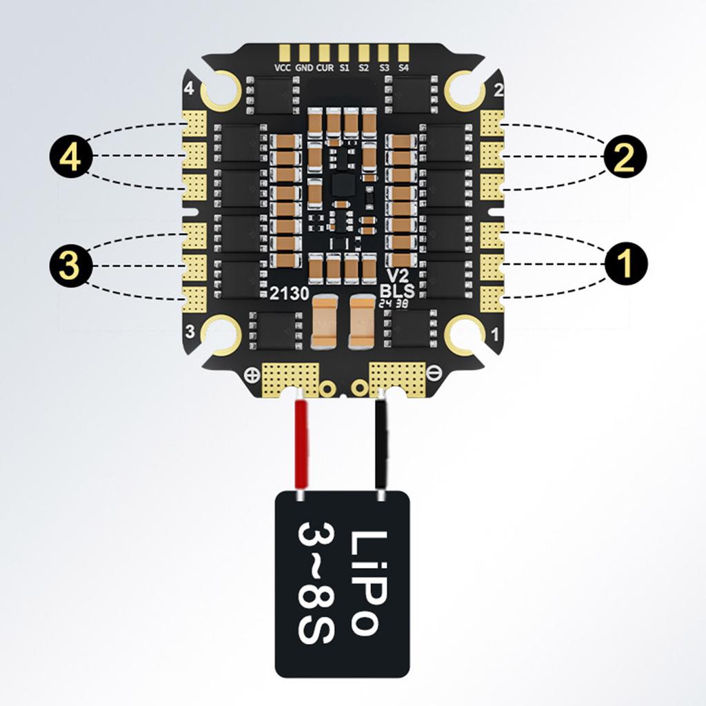 4in1 Drones Electronic Speed Controller 4 in 1 High Current Mosfet Ceramic Capacitor 3065S /3075S for Flight Control S