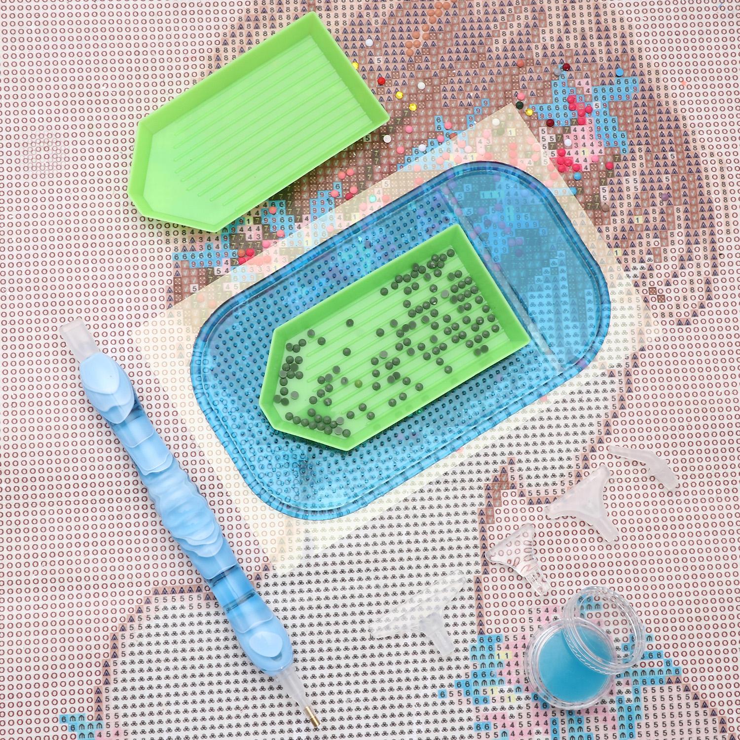 

Cross Stitch Diamond Painting Glue Clay Resin Pens Point Drill Pen Resin Diamond Painting Pen зелёный
