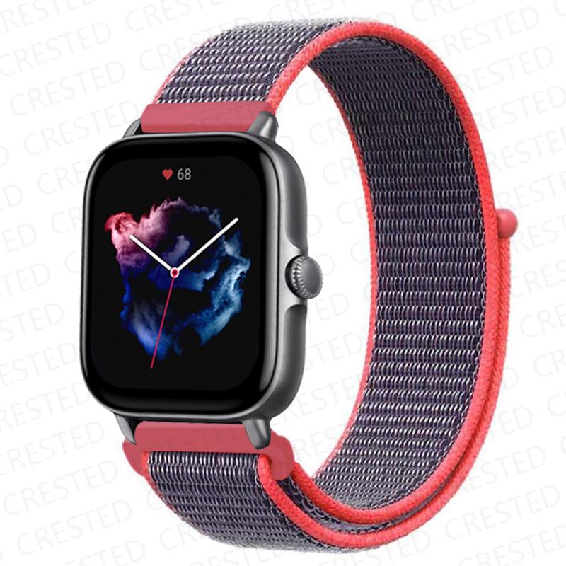 20mm 22mm Watch Band For Amazfit GTS/2/2e/4/3/mini GTR 4/2/3/Pro 47mm stratos 3 Nylon Bracelet pulseira correa Amazfit bip strap