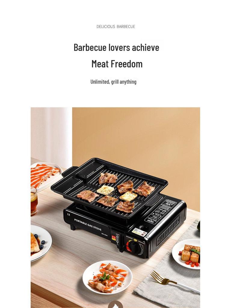 Portable Butane Outdoor Gas Stove for Cooking & Barbecue