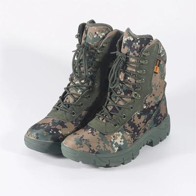 Men Outdoor Hiking Boots Fashion Sports Army Green Camouflage Jungle Off-road Boots Anti Slip Snow Shoes Wear-Resistant