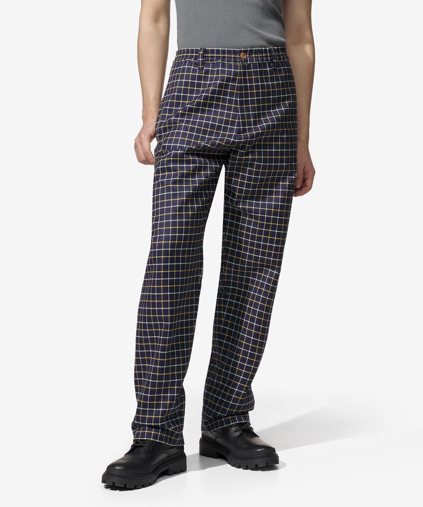 MARNI Check Cotton Wool Pants - Blumarine / Pumu0156A3Utc317Chb94