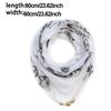 Women's Chiffon Scarf, Lightweight Satin Chiffon, Lightweight and Breathable, Floral Pattern, Essential for Holiday Travel