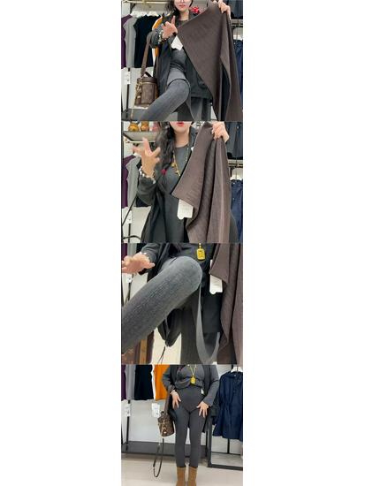 Plus Size Seamless High Waist Knitted Leggings for Women - Warm Autumn/Winter Pants with Abdomen Control