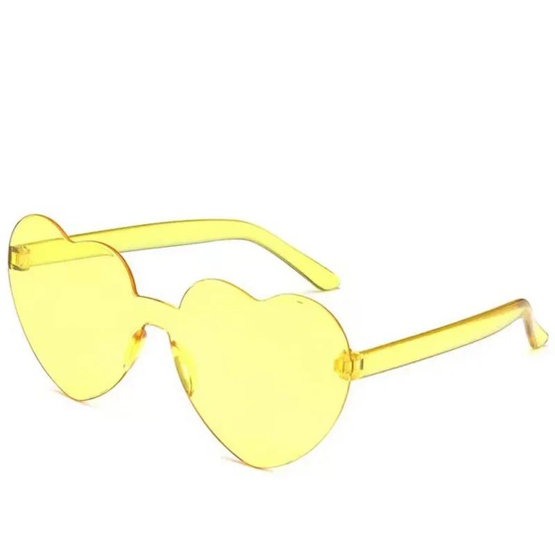 One Piece Love Heart Sunglasses Women Brand Designer Fashion Cute Sexy Retro Cheap Sun Glasses Red Female Sweet Eyewear Uv400