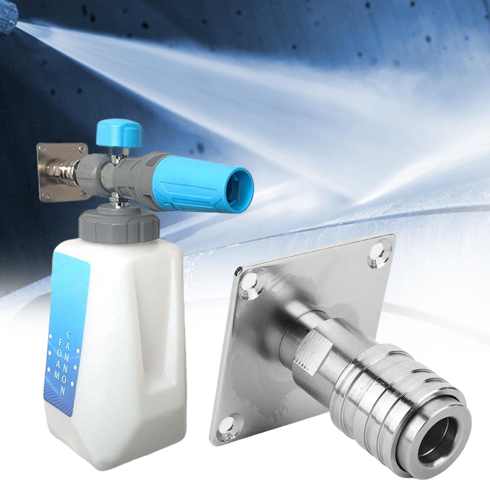 Wandmontierbares Hochdruckreinigerzubehör 1/4 Schnellkupplung Hochdruckreiniger Schaumkanonenhalter Automatischer Schaumkanonenhalter