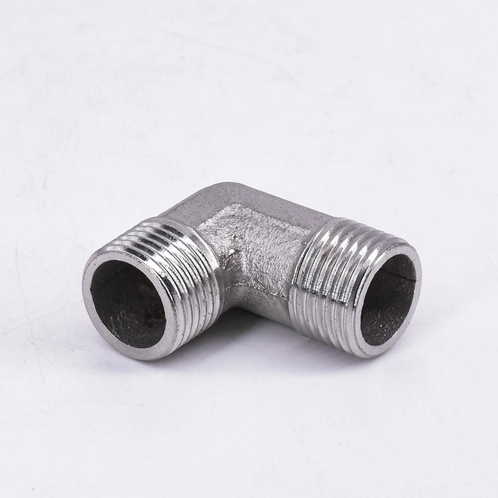 201 Stainless Steel Elbow 1/2" 3/4" 1" BSPP Female And Male Reduce Pipe Fitting Adapter Coupling Connector