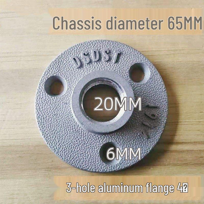 Decorative Cast Iron Shelf Connector Flange Plate - Retro Industrial Style