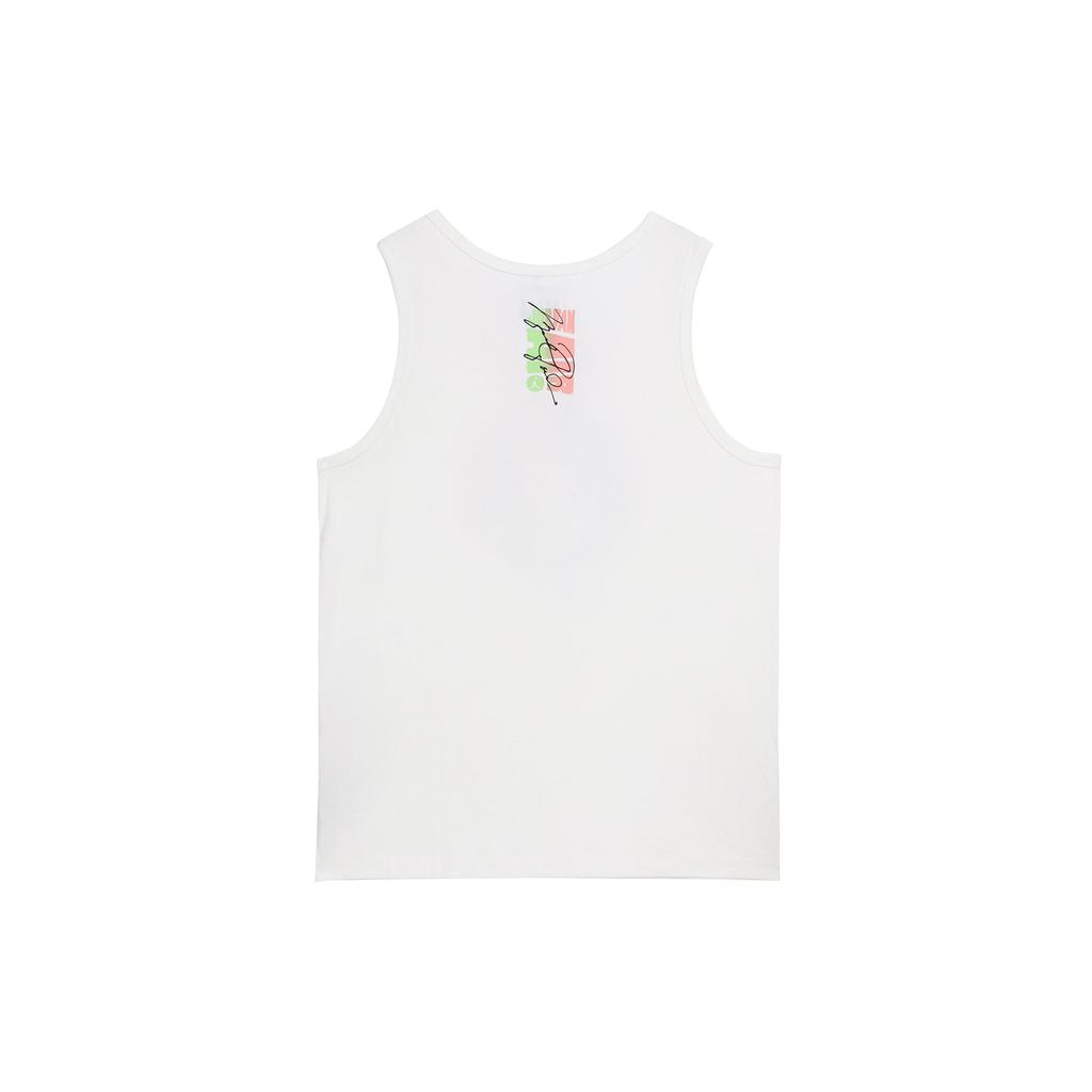 Jordan American Retro Logo Print Sports Tank Top Men Tops White DQ5878-100