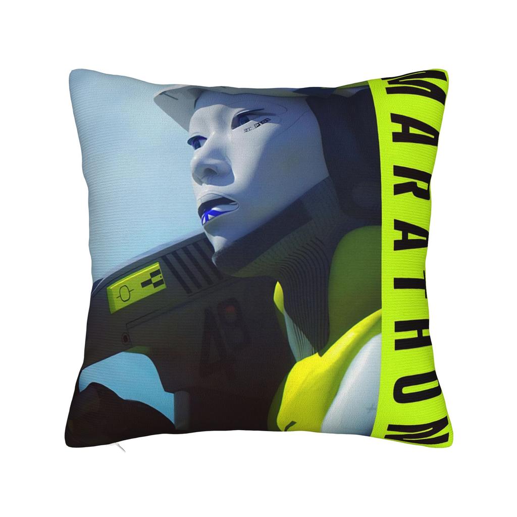Game Marathon Pillow Cover Merch Soft Cushion Cover Decoration Throw Pillow Case Cover Sofa Multiple Sizes