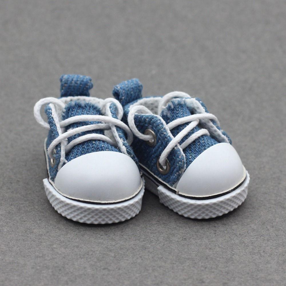 Canvas Labubu Canvas Doll Shoes Sneakers Doll Clothes Shoe Doll Mini Sports Shoes DIY Doll Toy