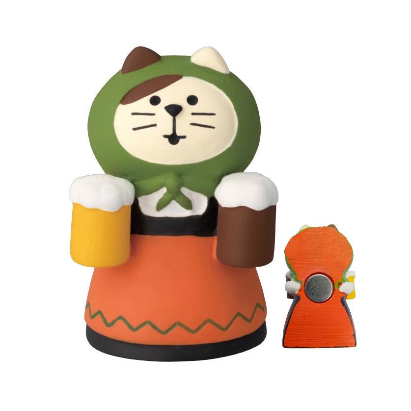 Japanese Cat Magnet: Cute Resin Sticker & Message Clip Toy for Refrigerator Decor