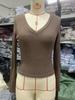 2026 Women's Slim V-Neck Ribbed Knit Sweater - Long-Sleeved Autumn/Winter Top