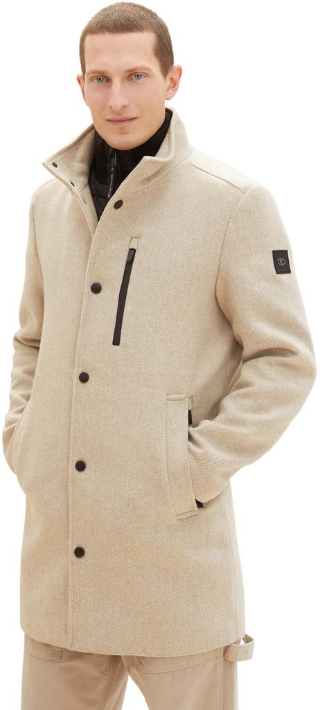 Coat Tom Tailor 2 In 1 Mantel (1037349) Beige-brown, Structure Wool