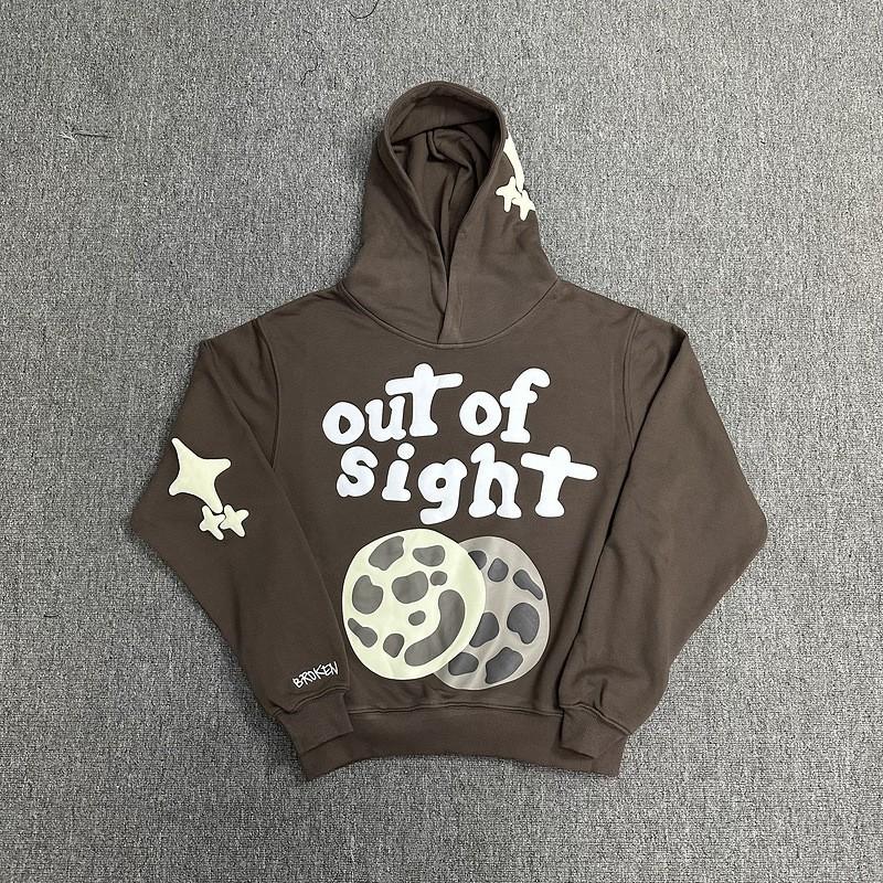 Broken Planet Streetwear Hoodie Set With 3D Puff Print Loose Fit Cotton Sweatshirt Men