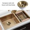 European Style Steel Sink Drain Bathroom Kitchens Corrosion Resistant Retro Designs Easy Installation for Household