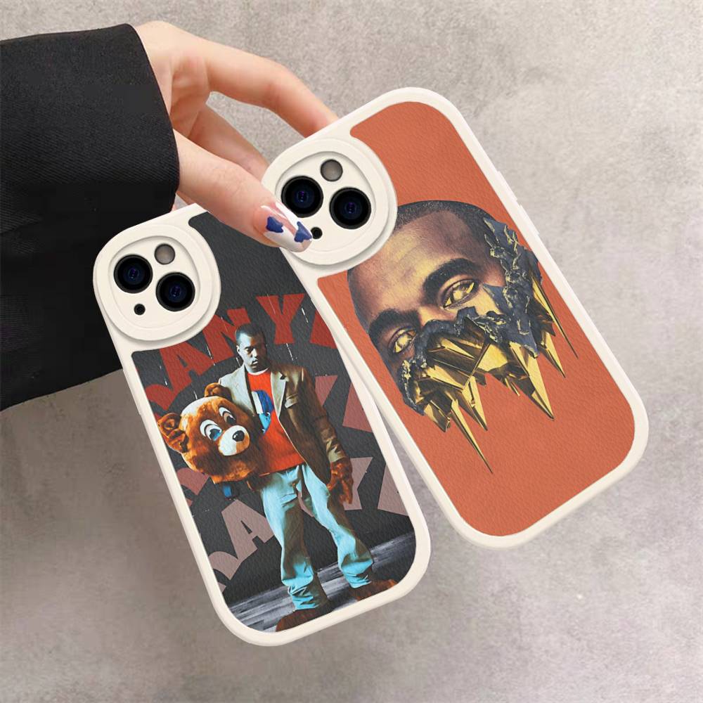 American K-Kanye Pop Rapper W-West Phone Case For IPhone 16 15 14 13 12 11 Pro Max Plus Shockproof Leather Cover