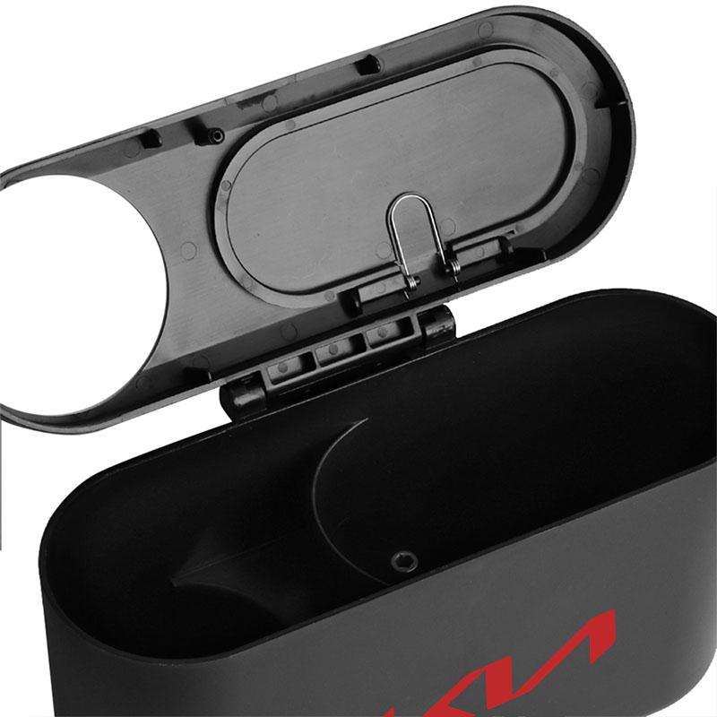 Car Trash Bin Hanging Vehicle Garbage Dust Case Storage Box For KIA Ceed Rio Sportage R K3 K4 K5 K6 XCEED KX3 SPORTAGE EV6
