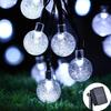 Solar Crystal Globe LED String Lights IP65 Waterproof Outdoor Fairy Light for Garden Party Christmas Decor