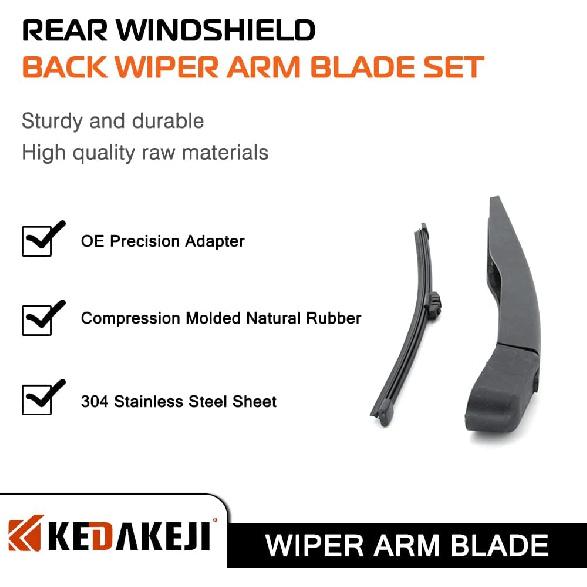 Rear Windshield Wiper Arm Compatible With Ford Escape 2013-2018 Vehicles, Back Windshield Wiper Set Replacement OEM BB5Z17526-C