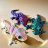 Chameleon Figures 3D Printing Multi-joint Movable Simulation Eyes for Home Accessories Kids Gift Living Room Decoration