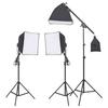 VidaXL Photo Studio Kit with Lighting and Backdrop Photography Light Background System Kit 3094684