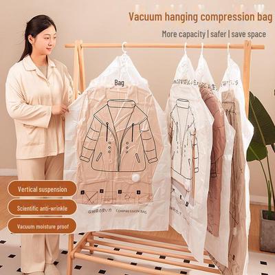 Vacuum Hanging Compression Bag for Down Jacket - Dustproof Coat Storage and Cover