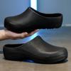 Waterproof Chef Shoes for Men Cheap Rubber Slippers Slides Half Shoes Closed Toe Clogs Garden Footwear Restaurant Working Beach