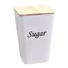 Tinplate Material Tea Tin Sealed Design Bamboo Cover Bamboo Covered Iron Box Irregular Shape Creative Shape