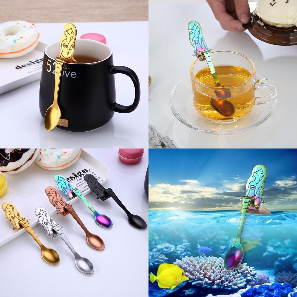 Premium Quality Mermaid Coffee Drink Spoon With Timeless Stainless Steel Design