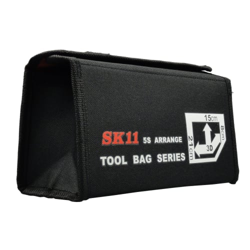 SK11 3D Small Bag, Black, Velcro Closure, Tool Bag, SSB-1521