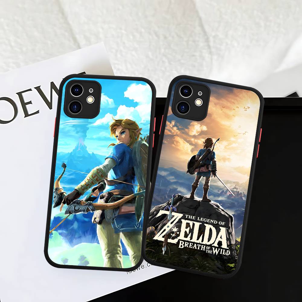 Hot Game The Legend Of Zeldas Silicone Matte Phone Case For Iphone 13 14 15 16 Pro Max 11 12 X Xs Max Soft Cover