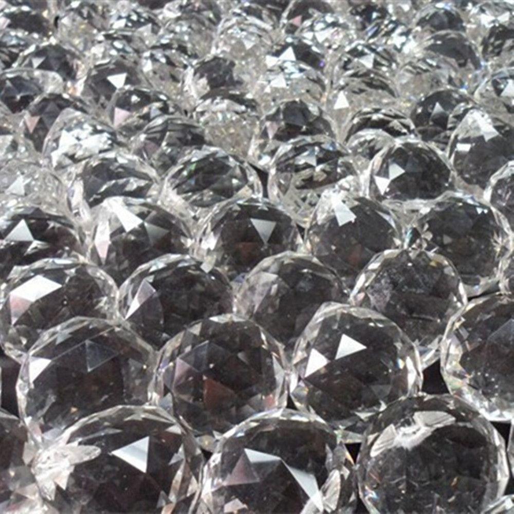 30mm DIY Accessories Gifts Chandelier Hanging Pendant Glass Faceted Home Decor Crystal Ball