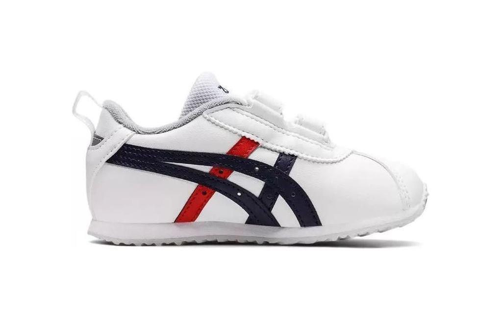 Asics Cotla Anti Kick Cushioning Abrasion Resistant Breathable Low Top Toddler Shoes White Blue Infant And Toddler 1144A263-101