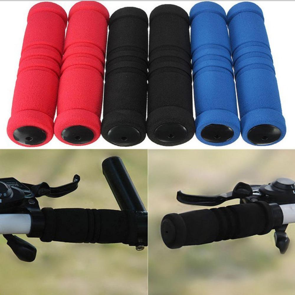 Soft Bike Cycling Handle Grips Anti Slip Mountain Bike Grips For MTB Scooter
