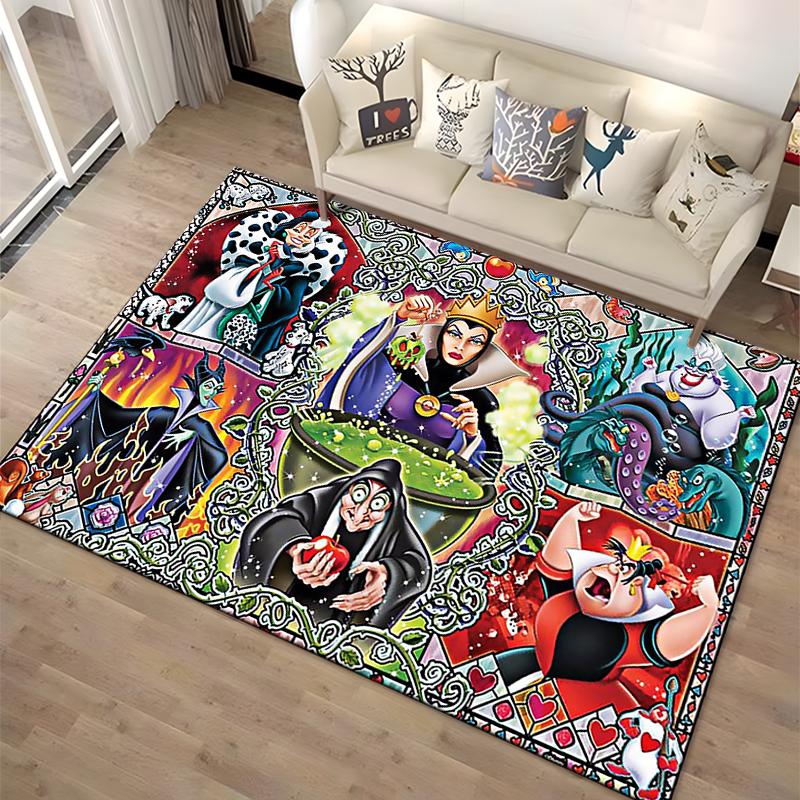 1PC The Sea Witch Printed Carpet Rugs For Living Room Bedroom Bedside Bathroom Floor Mat Kids Room Non-slip for Sofa Doormat