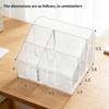 5 Compartments Acrylic Pencil Holder Transparent Desk Storage Organizer Ins Aesthetic Pen Container for Stationery