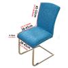 Fashion Anti-slip Jacquard Chair Cover Thickened Removable High Back Chair Cover Soft Decorative Dining Chair Cover Kitchen