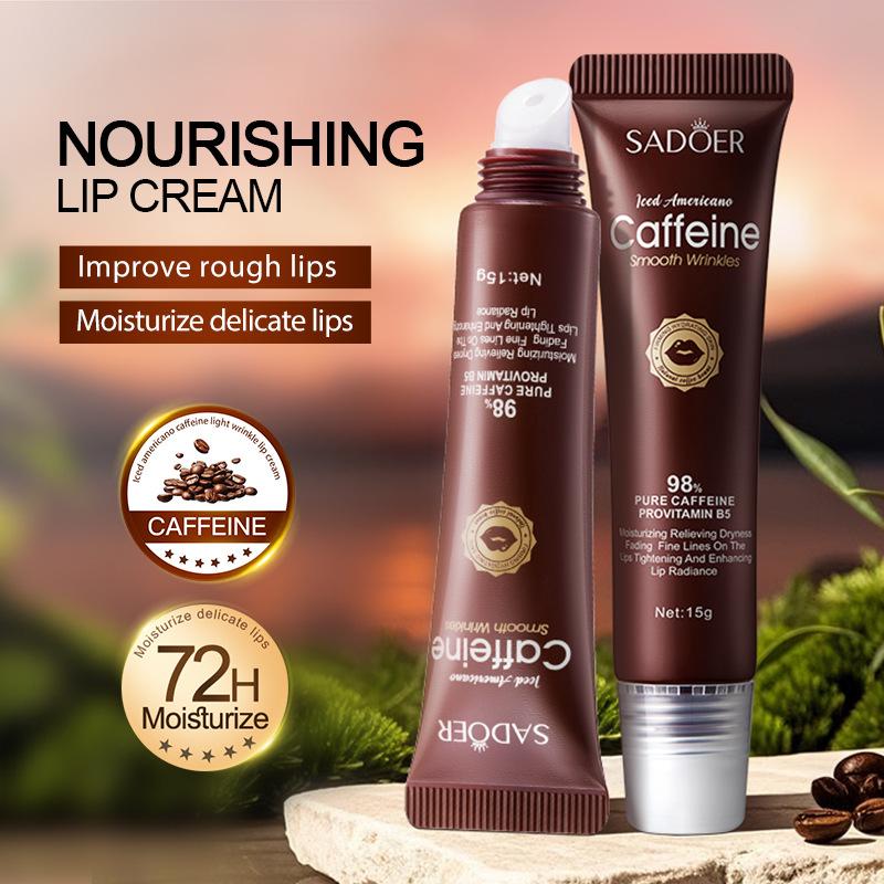 Caffeine Anti-wrinkle Lip Cream, Moisturizes the Lips and Reduces Lip Lines.