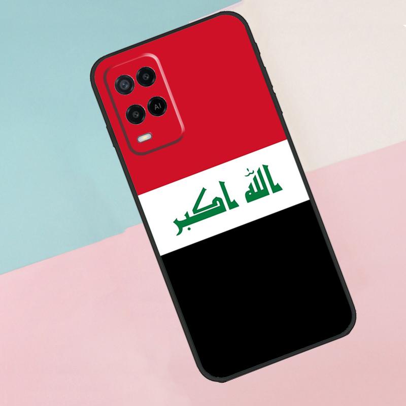 Iraqi Iraq National Flag For Oppo A17 A77 A60 A74 A94 A54 A18 A38 A58 A78 A98 A40 A80 A16 A76 A96 A15 A57S Phone Case