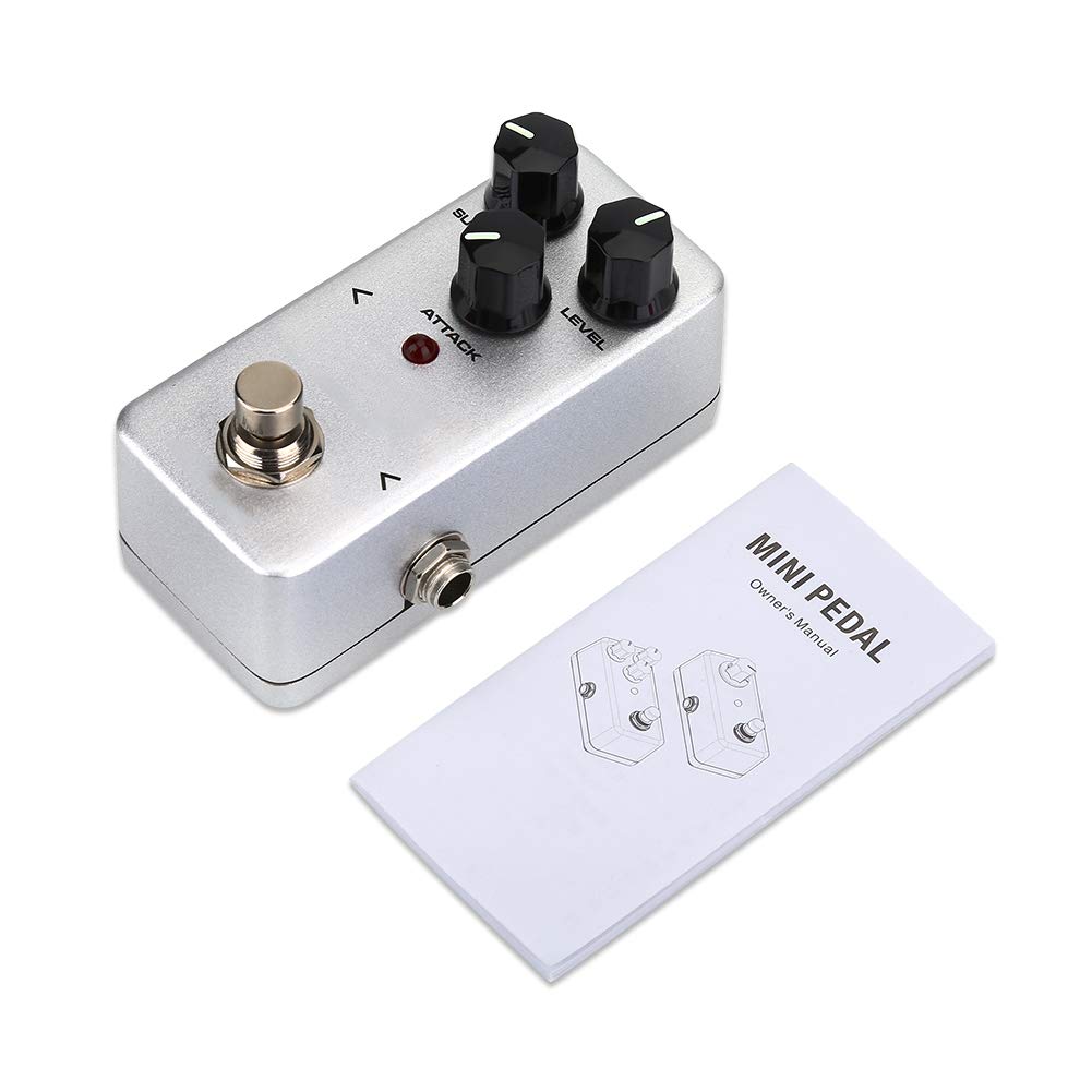 KOKKO FCP2 Compressor Sustainer Mini Effect Pedal Electric Guitar Accessory Aluminum Alloy Shell LED Indicator Compressor FCP2 Electric Guitar [Guitar