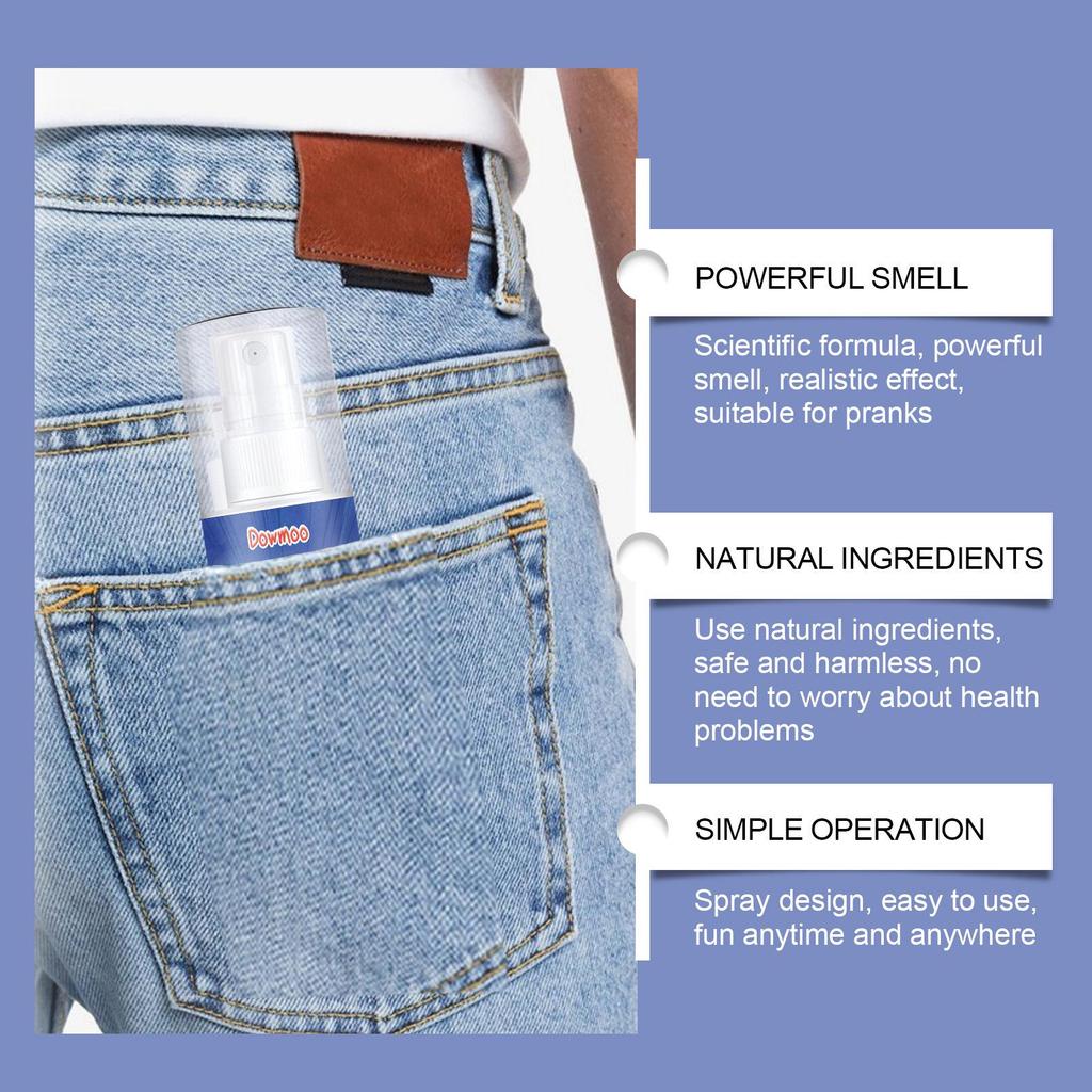 DOWMOO Prank Stinky Fart Spray for April Fool's Day Gag - Portable and Concentrated.