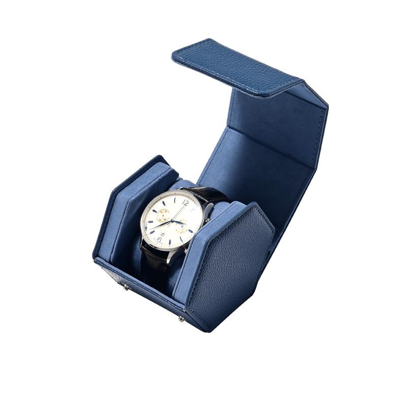 Premium PU Leather Watch Storage Box, Portable Travel Wristwatch Case, Luxury Watch Gift Organizer Box