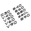 3D ABS Rear Trunk Tailgate Emblem Badge Stickers For Volvo C30 V40 V60 V90 S40 S60 S80 S90 S80L XC40 XC60 XC90 AWD T4 T5 T6 T8
